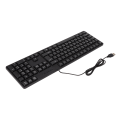Miniatyrbillede 5 af 8: Arabisk Tastatur 104 Taster USB Interface Kabeldesign Sort ABS Material Kontor Tastatur til Desktopcomputere