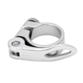 Miniatyrbillede 1 af 8: Cykelsæde Pindeklemme Korrosionsbestandig Holdbar Aluminiumlegering Sæde Rørklemme til Cykel Sølv