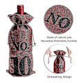 Miniatyrbillede 2 af 5: 1 til 10 Jute Vinposer Blindsmagning af Vin, Vinposer Bryllupsbordnumre, Vinsmagningsposer, Fest