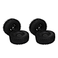 Miniatyrbild 2 av 8: 4PCS RC-hjulset 1,9 tum 120 mm diameter plast däck för 1/10 skala RC Off Road Car Black