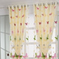 Miniatyrbilde 4 av 5: Netgardiner for vinduer, hvite gardiner, sommerfuglgardiner for soverom, sommerfugl-tyllgardiner, tyll voile gardinpanel dekorativt 100x200cm