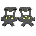 Miniatyrbillede 2 af 8: 1 par Universal 10 tænder Anti Slip Ice Cleat Sko Greb Spikes Klamper Crampons til Vandring KlatringL:39-42