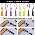 Miniatyrbillede 3 af 5: Zip Pull Tabs - 80 stk, tøj, rygsække, kufferter, håndtasker, punge