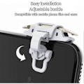 Miniatyrbild 2 av 5: PUBG L1R1 Mobil Spelkontroll Trigger Pull Mobiltelefon Mobil Gamepad Joystick Universal för Android och iOS, Vit