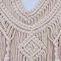 Miniatyrbild 5 av 5: 1 st Macramé Väggbonad, Väggdekoration Handvävd Väggtapet Inomhus Utomhus Bröllop Vardagsrum Sovrum Dekor (Beige)