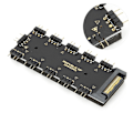 Pikkukuva 8 / 8: Hub Splitter Kaapeli CPU Jäähdytys Hub Electron PC-tietokone AURA RGB-sovitin 5V SATA-virtalähde versio 5V SATA-virtalähde