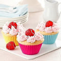 Pikkukuva 3 / 3: Sopivat Silikoniset Cupcake-Muffinssivuoat 36 kpl Uudelleenkäytettävät Tarttumattomat Kakkumuottisetit
