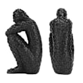 Miniatyrbillede 2 af 8: Moderne mosaik abstrakte skulpturer enkel mode harpiks abstrakt statue moderne skulptur til kontor