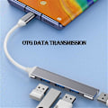 Pikkukuva 5 / 5: Huiyida 4-porttinen USB 3.0 -keskitin tyypillä C, 5 Gbps:n jakaja tietokoneen lisälaitteille