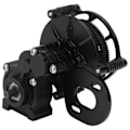 Miniatyrbilde 3 av 8: Holdbar sentertransmisjonsgirboks i stålmetall for Axial SCX10 1/10 RC-bil Svart