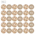 Pikkukuva 3 / 8: 14-15mm 100kpl/pussi 4-reikäiset pyöreät napit ompelutyökalut tarvikkeet käsintehdyt askartelut tee-se-itse puinen nappi246