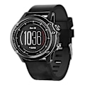 Miniatyrbild 1 av 4: Garmin Fenix 3 Sapphire Läderklockarmband Svart