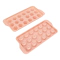Miniatyrbilde 5 av 8: Isbitbrett med enkel utforming av isbiter, isbitform i matkvalitet PP, isbitmaskin med lokk, søt isbitbrett for kjøleskap, diamant 18 rutenett, rosa