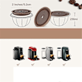 Miniatyrbild 2 av 4: 4 st Kaffekapsellock, Livsmedelsklassade Silikonlock kompatibla med Nespresso Vertuo Pods, Vertuo Pod Lock kompatibla med Återfyllningsbara Nespresso