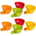 Miniatyrbild 1 av 5: Dippsåstänger tallrikshållare - 8 delar plastfat och dippsås serveringsset för kryddor ketchup salt vegetarisk vinäger ketchup chips - chipshållare c