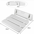 Miniatyrbilde 4 av 5: Sammenleggbart dusjsete i aluminium og ABS, 330 x 320 x 70 mm, blå