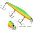 Miniatyrbillede 7 af 8: HENG JIA 11CM Levende Lokvogels Kunstmatige Minnow Vislure Met Haken(F)