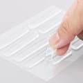Miniatyrbilde 1 av 5: Klar Gummi Bumper Stripe - 50 stk, 2,5 * 0,4 tommer, Selvklebende Skapdør & Glassbord Topp Anti-Skliputer, Stolbumper
