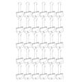 Pikkukuva 1 / 8: 51mm 30 kpl:n nippusiteet, vahva puristusvoima, metalliset onttoperäiset nippusiteet, pienet nippusiteet, paperinippusimet toimistoasiakirjoille, hopea