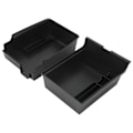 Miniatyrbillede 8 af 8: Center Console Opbevaringsbakke ABS Armlæn Organizer Box Cubby Skuffebeholder Udskiftning til Tesla Model 3 Y Uden Silikonepuder