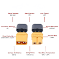 Miniatyrbilde 4 av 5: Solladekabel med Xt60-adapter - 12AWG, kompatibel med solcellepaneler og Xt60-f-kabel