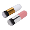 Miniatyrbillede 7 af 8: 2 stk Foundation Brush Lommestørrelse Væskeblanding Højdensitets træskaft Syntetisk makeupbørste