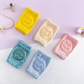 Miniatyrbillede 4 af 5: Søde Smiley Baby Knæpuder - 5 Par, Anti-slip & Anti-friktion