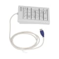 Miniatyrbild 7 av 8: Numerisk knappsats med 21 tangenter DC 5V linjär åtgärdsomkopplare Mini Bärbar USB numerisk knappsats med halkfria fötter för bärbara stationära datorer