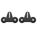 Miniatyrbilde 1 av 4: Magnetisk arbeidslys LED Bar Monteringsbrakett Svart Holder Sugekopp Universal for Bil SUV