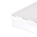 Miniatyrbillede 6 af 8: Transparent Under Table Invisible Organizer Under Desk Mounted Sliding Pull Out Drawer Under Desk Invisible Drawer Medium 21x6x17cm