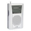Miniatyrbilde 2 av 8: Bærbar AM FM Transistorradio 5W Høytaler Batteridrevet Lommeradio for Reise Nød Hjem