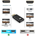 Miniatyrbild 3 av 3: Displayport Till Hdmi Adapterdp Till Hdmi Adapterkompatibel Med Lenovo, Hp, Dell, Oculus, Gpu, Amd, Nvidia, Etc