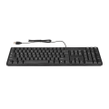 Miniatyrbillede 3 af 8: Arabisk Tastatur 104 Taster USB Interface Kabeldesign Sort ABS Material Kontor Tastatur til Desktopcomputere