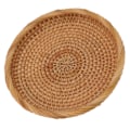 Miniatyrbillede 6 af 8: Flettet frugtfad i rattan - elegant, traditionelt og naturligt - serveringsfad til køkkenbord og bord L