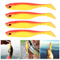 Miniatyrbilde 8 av 8: 4 STK AR48 75 mm/3,2 g Fishing Soft T Tail agn Kunstig naturtro simulering lokketilbehør