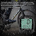 Miniatyrbillede 5 af 5: Solcelledrevet cykelcomputer: Trådløs speedometer & odometer med LCD-baggrundsbelysning