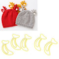 Miniatyrbillede 6 af 8: 12 stk Gul klips Bananformet multifunktion fortykket papirclips 3x2cm Studenter Stationær