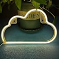 Miniatyrbild 3 av 5: Halo Moln Neon Skyltar, Halo D Neon Ljus Vägglampa Nattlampor, Batteri/USB Drivna Neonljus för Väggdekor, Sovrum, Barnrum, Vardagsrum