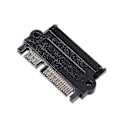 Miniatyrbilde 2 av 4: SFF-8482 22-pin SAS til 7-pin + 15-pin SATA-konverteradapter for harddisk