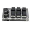 Miniatyrbild 6 av 8: Mekanisk spelknappsats 6 tangenter 1 knopp Liten USB trådlös Dual Mode OSU-tangentbord Gör-det-själv programmerbart tangentbord