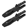 Miniatyrbilde 5 av 8: Fiske Tang ABS Fiske Klemme Grip Fangst Frigjøring Verktøy Fiske Kropp Holder Tang Saks Svart