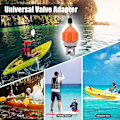 Miniatyrbild 5 av 5: Universal Schrader-luftventilsadapter för uppblåsbar stand up paddleboard-pumpning
