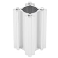 Miniatyrbillede 6 af 8: T-slids Aluminiumsekstruderingsprofil lineær skinne CNC 3D-printerakselstøtte Firkantet bjælke 24 mm