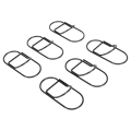 Miniatyrbilde 8 av 8: 20 stk Fancy binders store svarte plastdekket ledning, søte multifunksjonelle binders for hjemmeskolekontoret