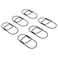 Miniatyrbillede 8 af 8: 20 stk smarte papirclips store sorte plastikbeklædte tråd Multi-purpose søde papirclips til hjemmeskolekontoret