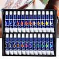 Miniatyrbillede 4 af 5: Farverigt farvesæt - 24 farver, 12 ml hver, til DIY-pigmentmaling og -tegning