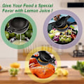Miniatyrbillede 3 af 4: Citronpresser Stor Citruspresser Manuel Limepresser Håndpres Ergonomisk Kraftig Appelsinpresser til Frugter, Citroner & Limefrugter, Sort