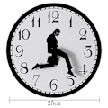 Miniatyrbild 5 av 5: Walks Clock, Silly Walk Väggklocka, En Intressant Väggklocka kompatibel med Sovrum Kök Vardagsrum, Novel
