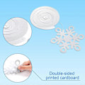 Miniatyrbillede 3 af 4: 30 Stk. Snefnug Folie Hvirvel Dekorationer Vinter Jul Hvirvler Snefnug Loft