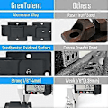Miniatyrbild 3 av 5: 7.5\" Vridlås med Hänglåshål 1-pack, 4mm Kraftig Aluminiumlegering Justerbart Dörrlås för Skjutdörr, Utslagsdörr, Utomhusgrind, Trä
